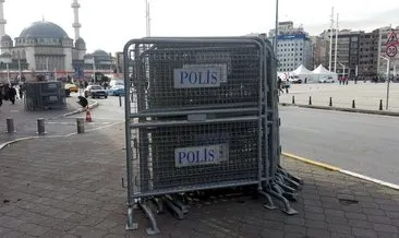 Taksim’de 1 Mayıs için polis barikatları getirildi