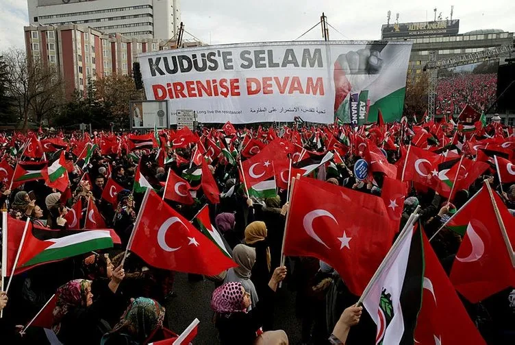 Milyonlar Gazze için tek yürek! Büyük Filistin mitingine uluslararası katılım