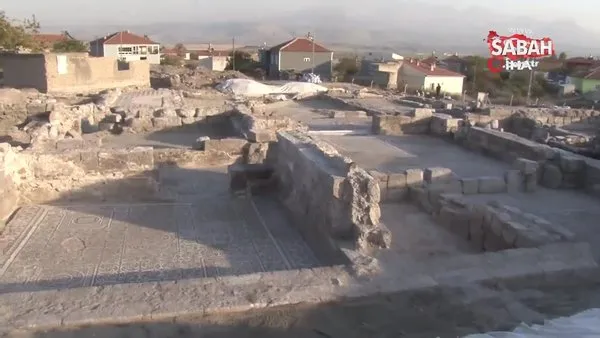 İç Anadolu'nun en büyük mozaik yapısı ortaya çıkıyor