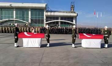 Kaza şehidi 2 asker, Ağrı’dan törenle uğurlandı