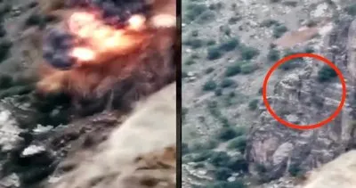 SON DAKİKA: Milli Savunma Bakanlığı o görüntüleri paylaştı! PKK teröristlerin havaya uçurulma anı kamerada