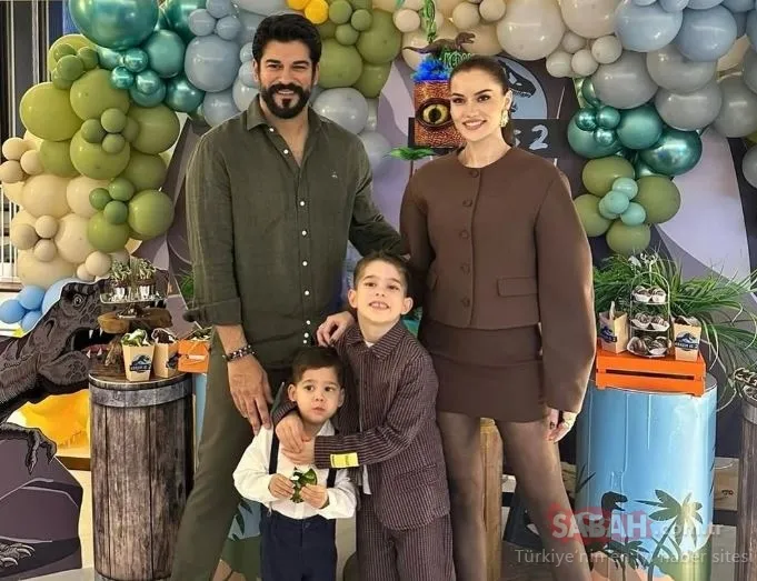 Kerem’in doğum günü pastasıyla gündemdelerdi! Fahriye Evcen ve Burak Özçivit’ten oğulları Kerem ve Karan’la kar pozu!