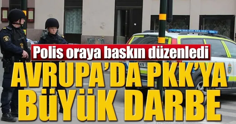 İsveç’te PKK’nın kanalına baskın