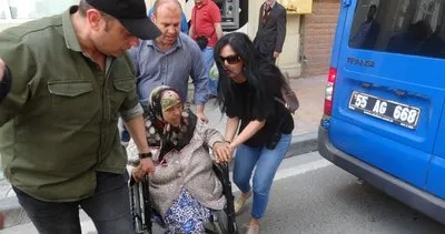 Samsun’da tekerlekli sandalyede dilenirken yakalanan kadın “Bugünlük idare edin beni” dedi