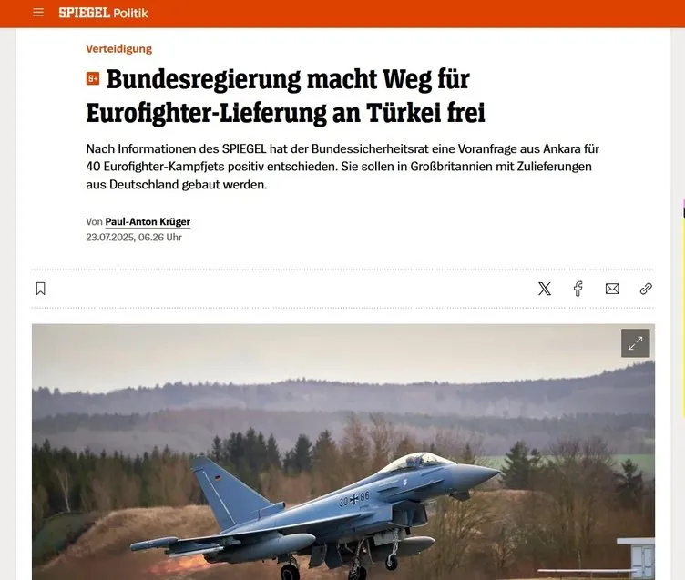 Beklenen duyuru geldi: Almanya Eurofighter satışını onayladı!