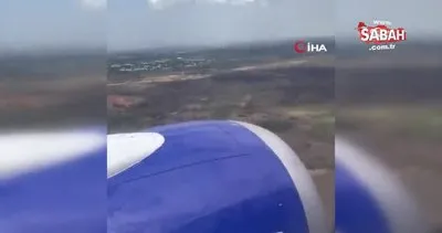 Küba’da uçak kuşlara çarptı, kabini duman kapladı | Video