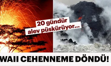 20 gündür alev püskürüyor!