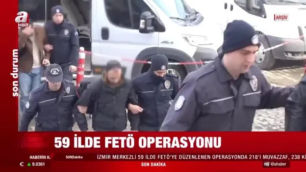 Son dakika haberleri: İzmir'de dev FETÖ operasyonu! 238 gözaltı kararı | Video