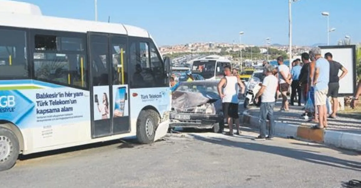 ayvalık ta trafik kazası