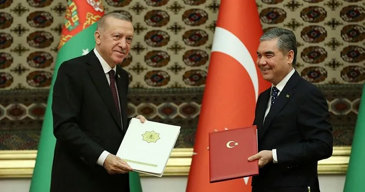 Başkan Erdoğan’ın Berdimuhamedov ile görüşmesinin ardından ortak bildiri yayımlandı: