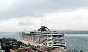 4 bin kişilik gemi Splendida, Galataport İstanbul’a yanaştı