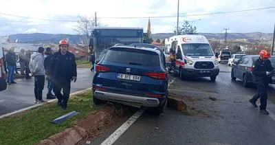 Halk otobüsü ile cip çarpıştı: 3 yaralı #sivas