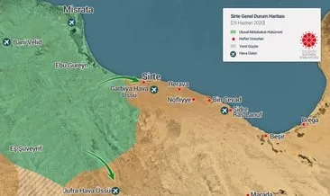 İletişim Başkanlığı Libya’daki son durumu gösteren haritayı paylaştı