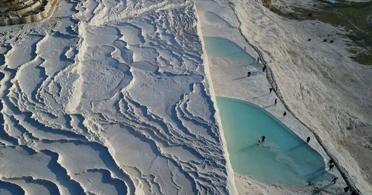 Pamukkale’ye 2022’nin ilk 5 ayında 431 bin turist geldi