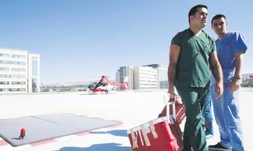 Şehir Hastanesi’ne ambulans helikopterle ilk organ transferi