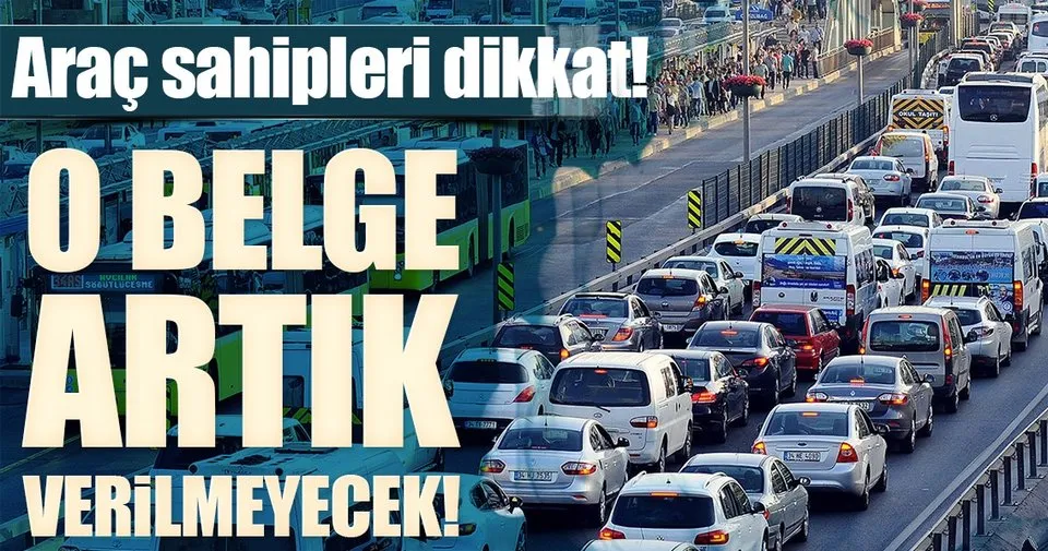 ruhsattan trafik belgesi cikarildi