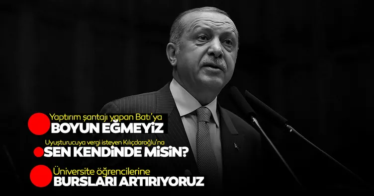 Başkan Erdoğan'dan son dakika açıklamaları: 2021 burs ücretlerini belirledik