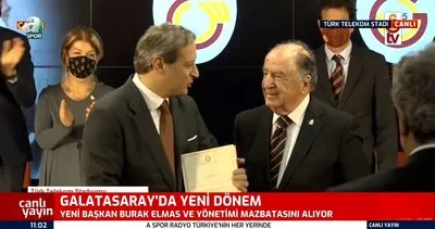 Galatasaray Başkanı Burak Elmas mazbatasını aldı! Aydınlık bir gelecek...