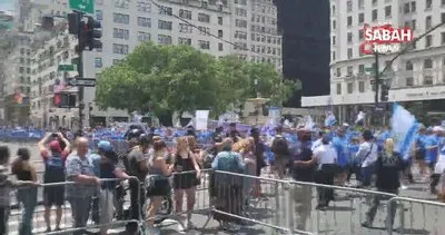 ABD’de “İsrail Günü” yürüyüşüne 60 bin kişi katıldı! Yahudilerden karşıt gösteri | Video