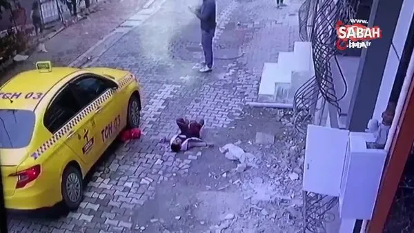 Yürekleri yakan görüntü kamerada... 4 yaşındaki çocuğun üstünden ticari taksi geçti, ağabey sinir krizi geçirdi | Video