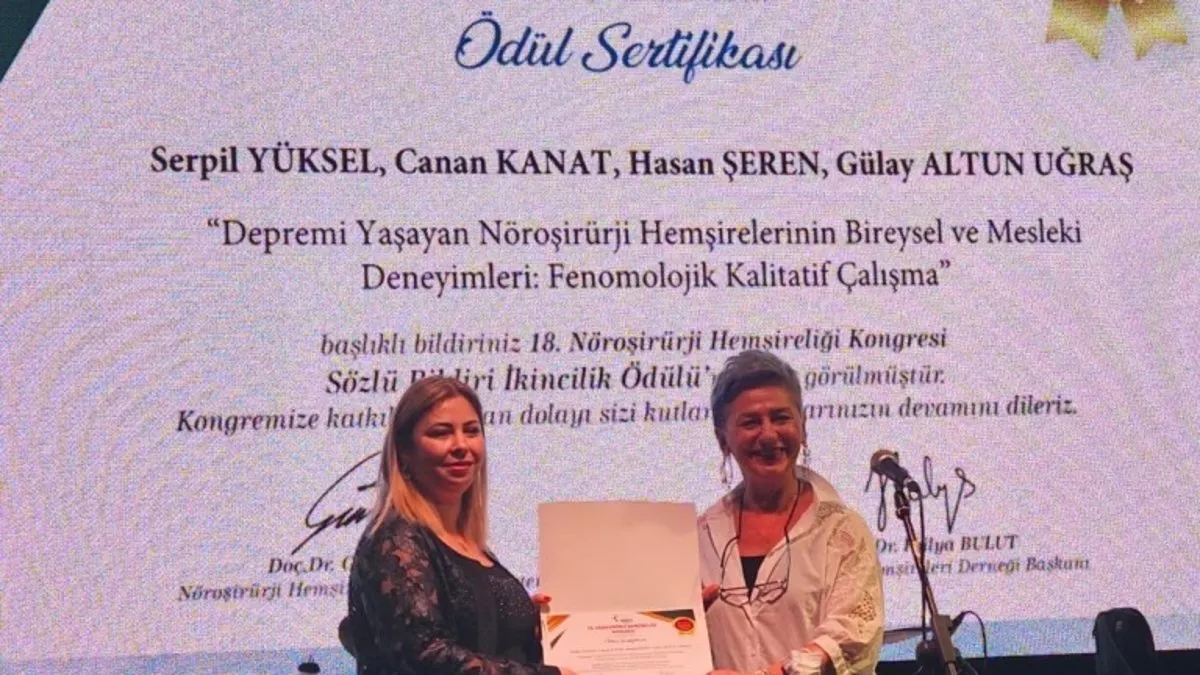 Mersin Üniversitesi Öğretim elemanlarına 'Sözlü Bildiri İkincilik' ödülü