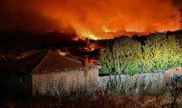 İzmir Kınık’ta orman yangını: 3 mahalle tahliye edildi