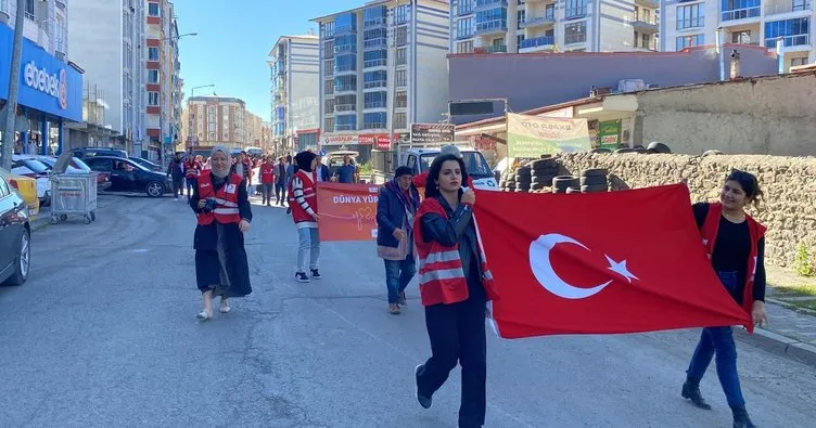 Kars’ta, dünya yürüyüş günü kutlandı