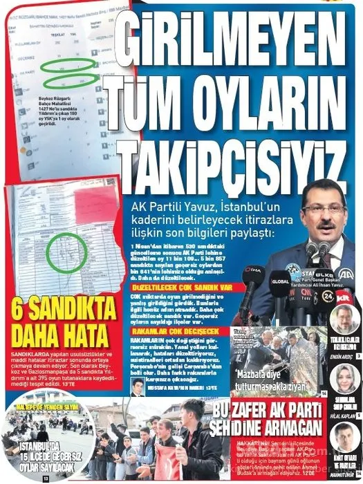 Türkiye İstanbul seçimlerindeki şaibe skandalını SABAH'tan okudu!