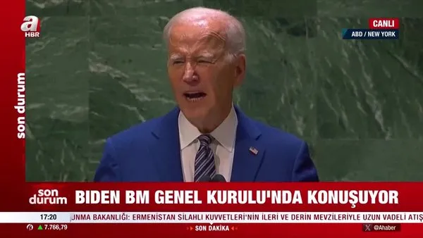 Biden'dan BMGK'de reform vurgusu! Başkan Erdoğan 'Dünya 5'ten Büyüktür' manifestosu ile çağrıda bulunmuştu | Video