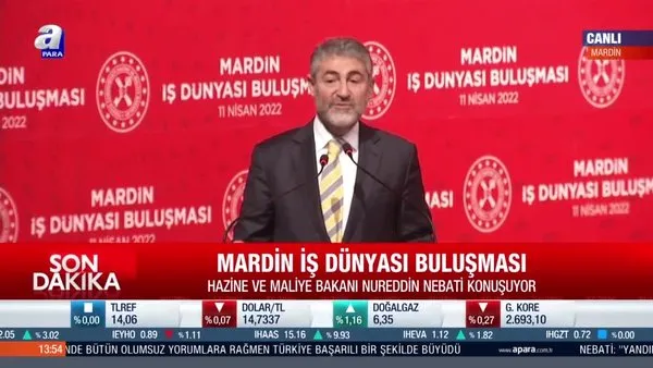 Son dakika: Hazine ve Maliye Bakanı Nureddin Nebati'den döviz kurları ve enflasyon mesajı | Video