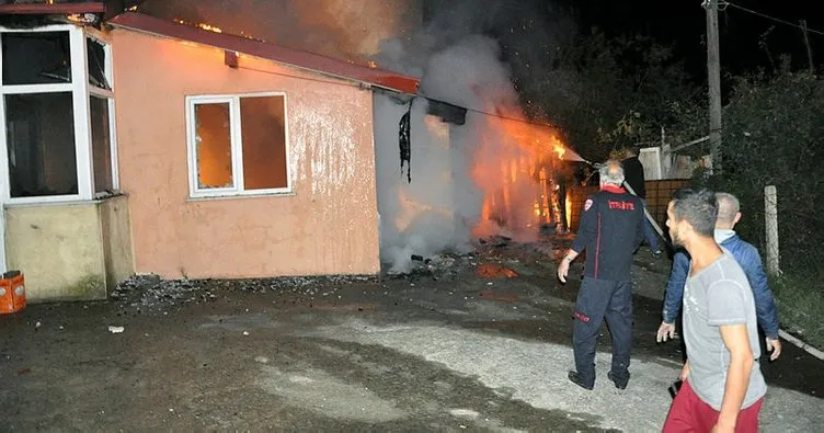 Zonguldak’ta ev yangını