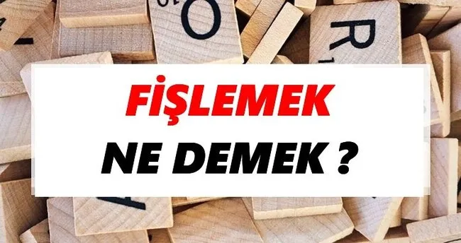 Fişlemek Ne Demek? TDK’ya Göre Fişlemek Sözlük Anlamı Nedir?