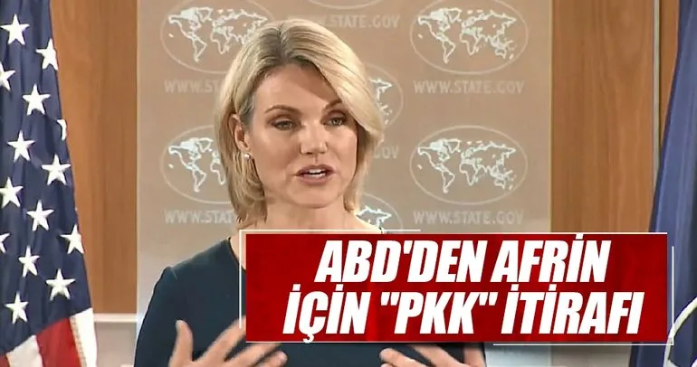 ABD’den Afrin için PKK itirafı