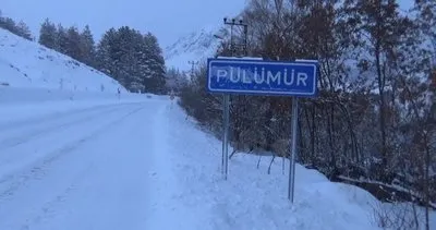 Tunceli’de kar yolları kapattı! Doğu’da her yer beyaza büründü