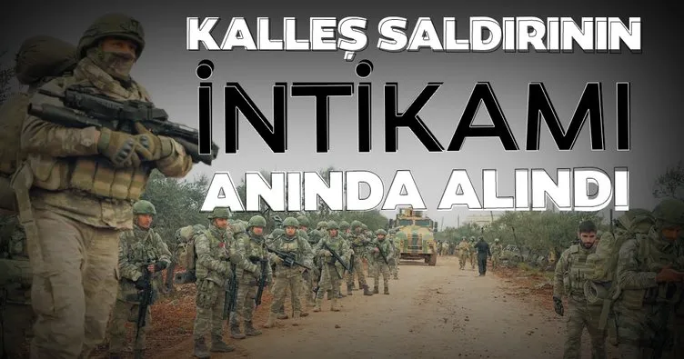 Kalleş saldırının intikamı anında alındı