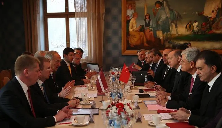 Cumhurbaşkanı Erdoğan Letonya’da