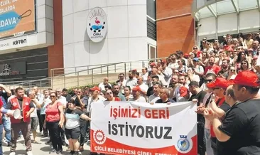Çiğli Belediyesi önünde direniş
