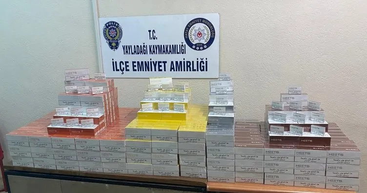 Sınırda 6 bin paket kaçak sigara yakalandı