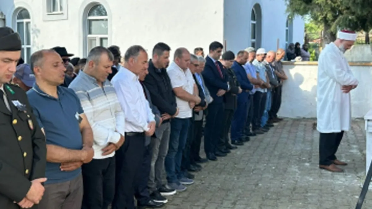 Edirne’de Kıbrıs gazisi son yolculuğuna uğurlandı