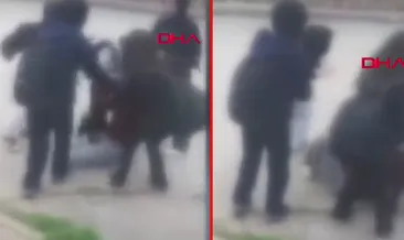 Bursa’da akran zorbalığı kamerada: 16 yaşındaki kızı acımasızca darbettiler! #bursa