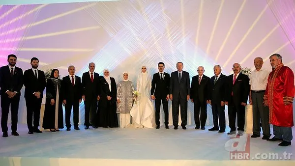Cumhurbaşkanı Erdoğan, Numan Kurtulmuş'un kızının düğününde şahit oldu