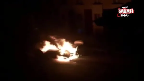 Ankara'da alevler geceyi aydınlattı... Yanan aracın freni boşaldı, çarptığı aracı da tutuşturdu!