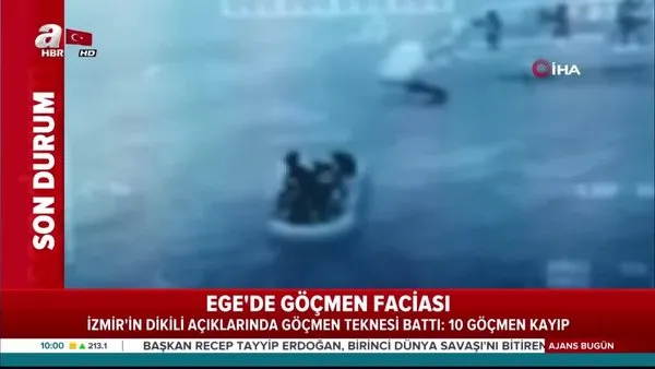 Dikili'de mültecileri taşıyan tekne battı, kayıp göçmenler aranıyor