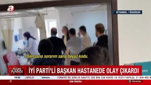 iyi partili ilce baskani hastanede olay cikardi saglik calisanini tehdit etti son dakika haberler