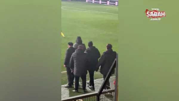 İstanbulspor Başkanı, takımı sahadan böyle çekti! Olay görüntüler | Video