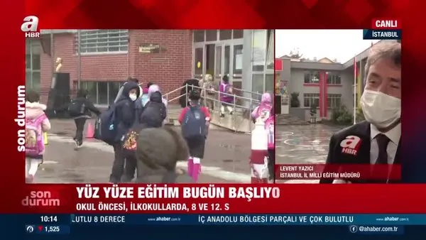 Eğitimde kademeli normalleşme başladı. İstanbul İl Milli Eğitim Müdürü Levent Yazıcı A Haber'de konuştu | Video