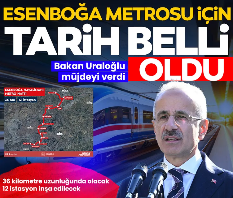 Esenboğa Metrosu için tarih belli oldu