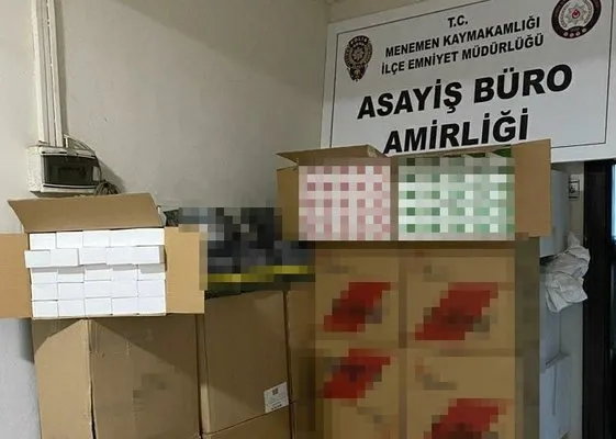 İzmir’de 220 kilo kaçak tütün ele geçirildi