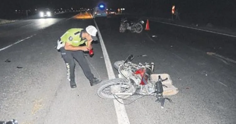 Gaziantep’te iki motosiklet çarpıştı