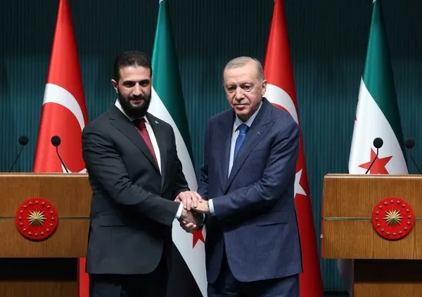 Suriye Cumhurbaşkanı Şara'dan Başkan Erdoğan'a teşekkür